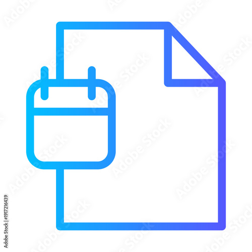 schedule gradient icon