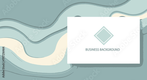 Abstract Business Background with Geometric Shapes and Wavy Lines in a Modern Design Concept via ImageFX