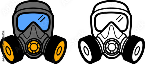 Industrial Gas Mask Respirator for Chemical and Biohazard Protection