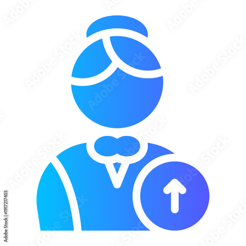 up arrow gradient icon