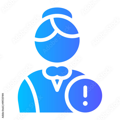 warning gradient icon