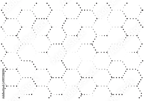 Intricate geometric patterns composed of interconnected hexagons and circles.