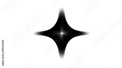 An abstract shape star is gleaming with dark color