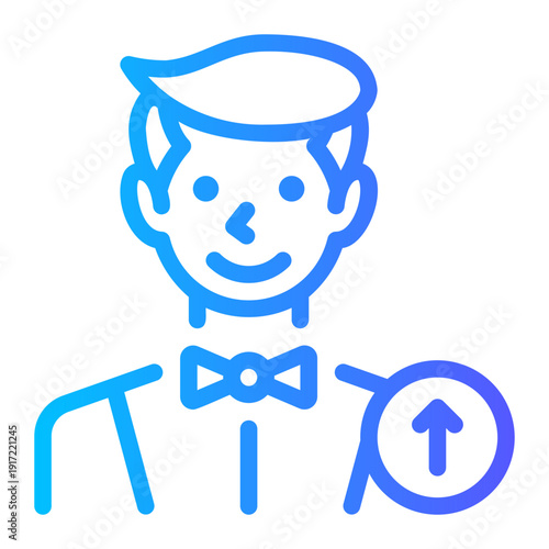 up arrow gradient icon