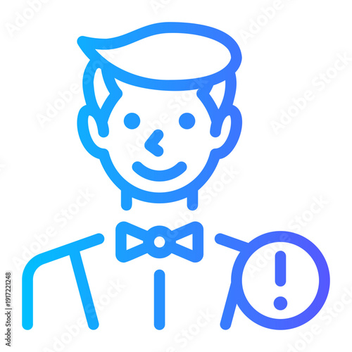 warning gradient icon