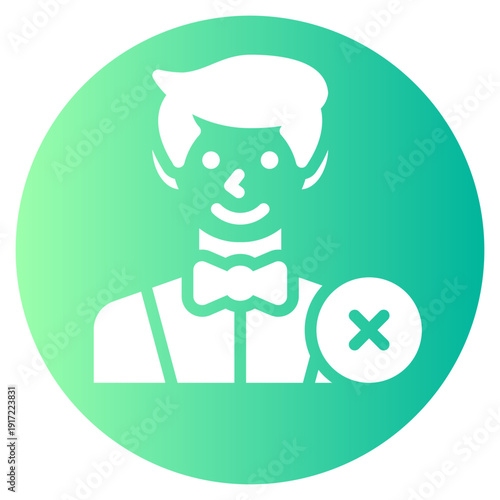 delete gradient icon