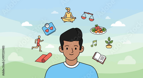 Healthy Lifestyle Choices and Well-being Balancing Fitness, Nutrition, and Mindfulness