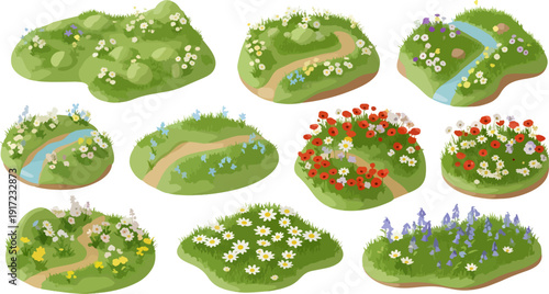 landscape floral patches
