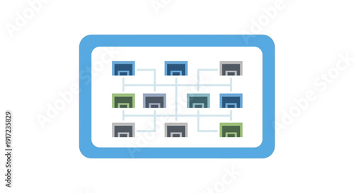 Flowchart diagram with blue border.