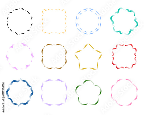 和洋　シンプルなフレームセット　カラースウォッチあり