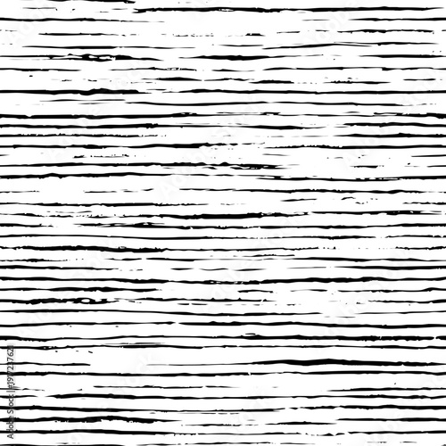 Seamless horizontal grunge stripes, rough vector background