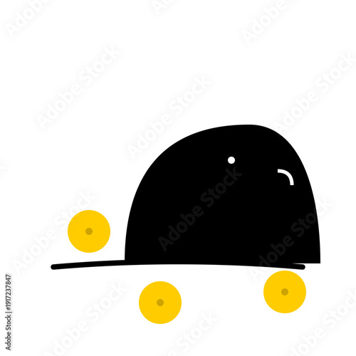 Premium Zen Capybara Yuzu Bath Minimalist Vector Illustration