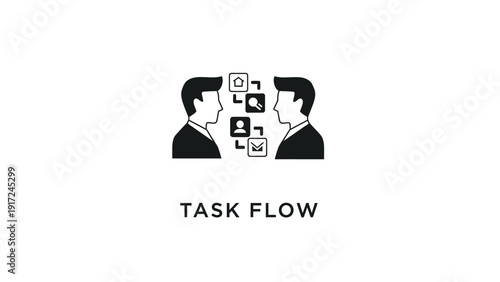 Two Businessmen Discussing Task Flow.