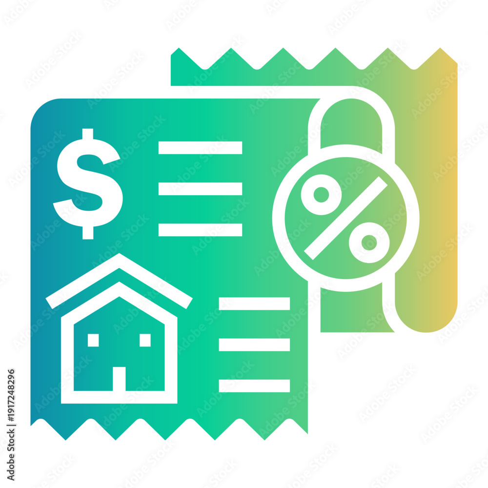 Obraz premium property Gradient icon