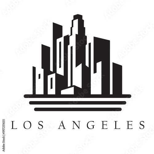 los angeles city skyline vector