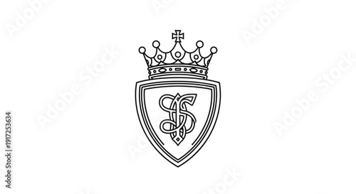 Shield icon with crown symbolizing protection and royalty.