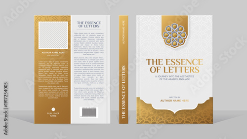 A mockup of a book cover titled the essence of letters is presented