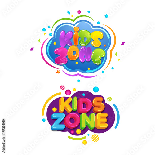 Kids Title Event Vector icon design