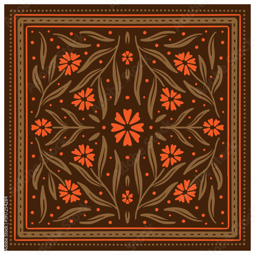 bandana design vector scarf illustration
