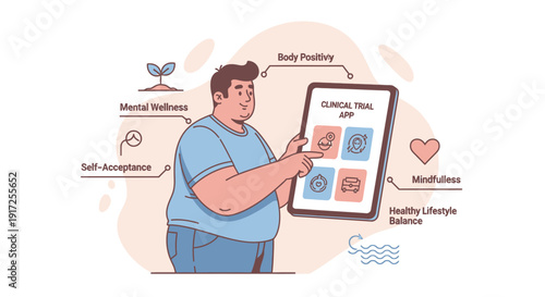 Healthy Lifestyle App for Mental Wellness and Body Positivity for Clinical Trial