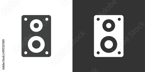 Speaker Icon. Solid glyph series icon