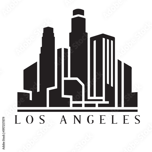 los angeles city skyline vector