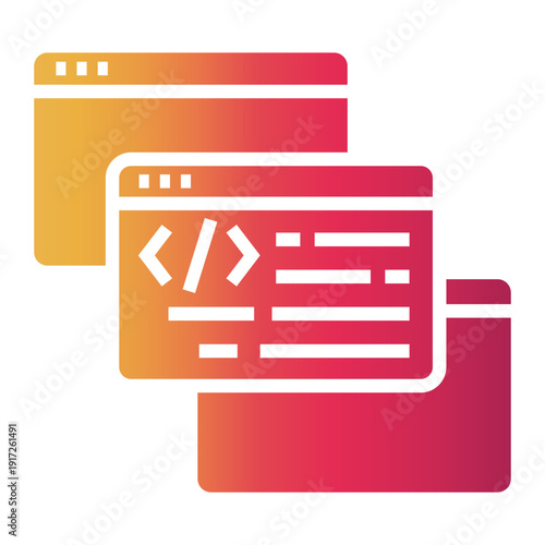 software development Gradient icon