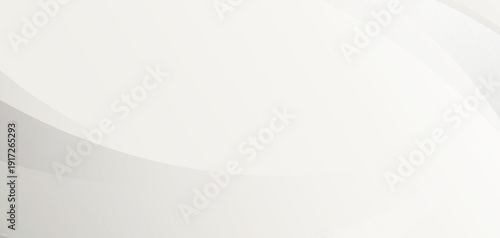 Minimalist white abstract background with soft curved light rays and smooth diagonal gradients.