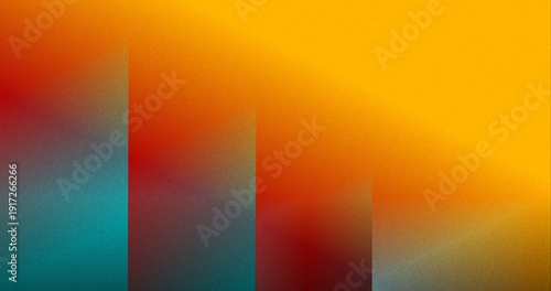 Warm Orange Yellow Gradient Block Composition Background Best for Modern Creative Layout