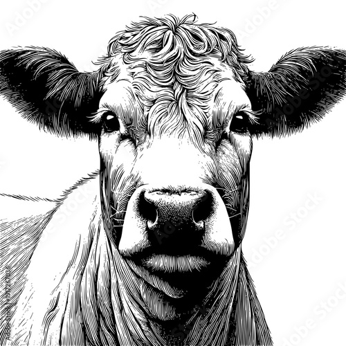 close up of a cow