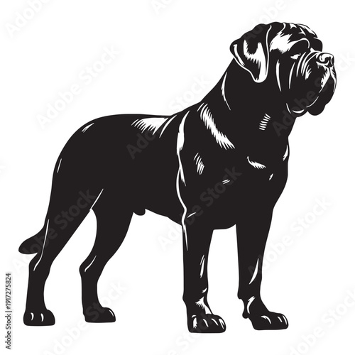 
English Mastiff Gentle Giant Guardian – Massive, Loyal, Protective Family Dog with Powerful Build, Calm Temperament, Short Coat, Courageous Watchdog Instincts and Noble Ancient Breed Heritage.
