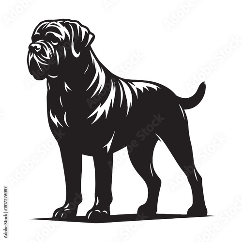 
English Mastiff Gentle Giant Guardian – Massive, Loyal, Protective Family Dog with Powerful Build, Calm Temperament, Short Coat, Courageous Watchdog Instincts and Noble Ancient Breed Heritage.
