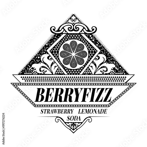 A vintage style illustration showing espresso beans

