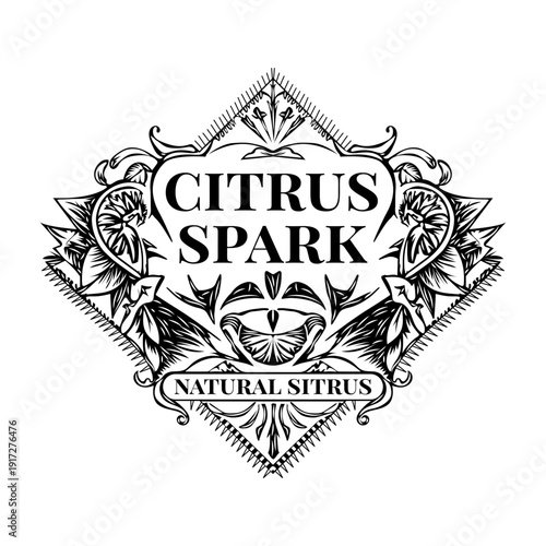 A vintage style illustration showing espresso beans

