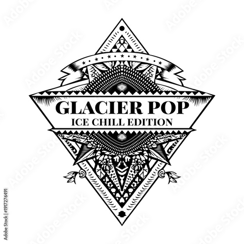 A vintage style illustration showing espresso beans

