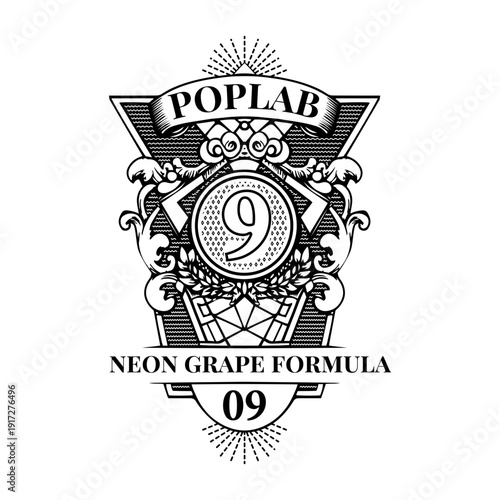 A vintage style illustration showing espresso beans

