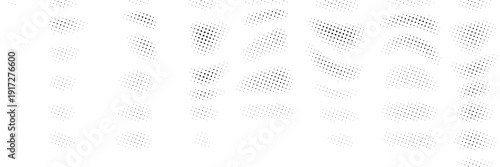 Dotted halftone gradient texture. Vanishing polka dot background. Repeating dots gradation pattern background. Black fading comic pop art overlay backdrop. Raster effect wallpaper. Vector halftone