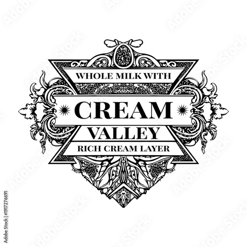 A vintage style illustration showing espresso beans

