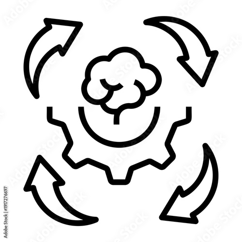 critical thinking Line Icon