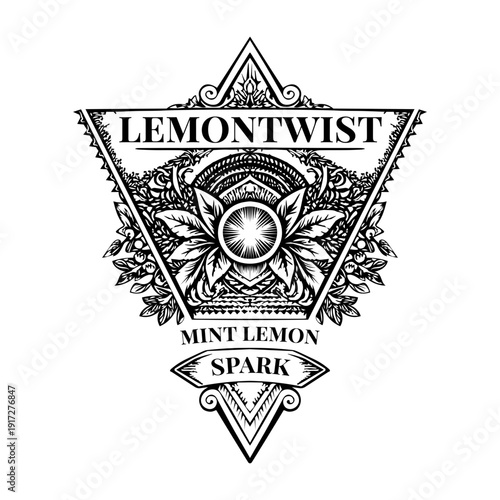 A vintage style illustration showing espresso beans

