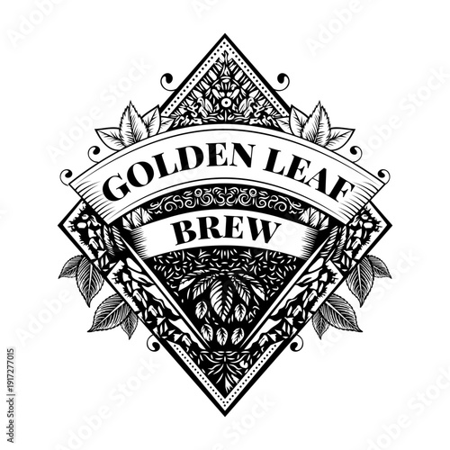 A vintage style illustration showing espresso beans

