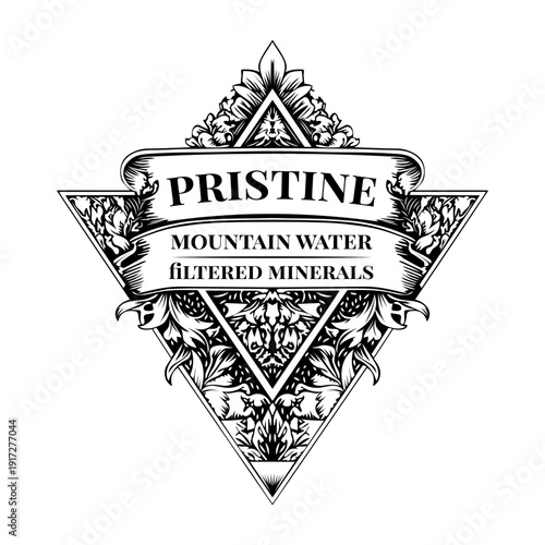 A vintage style illustration showing espresso beans

