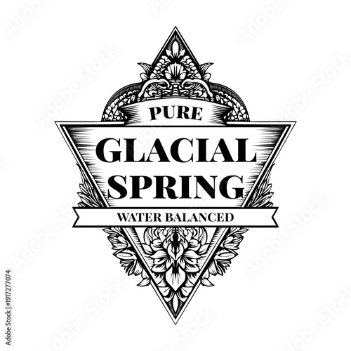 A vintage style illustration showing espresso beans

