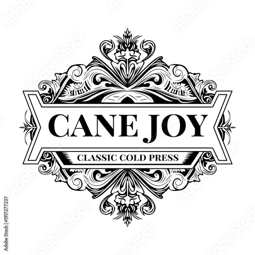 A vintage style illustration showing espresso beans

