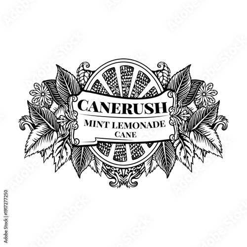 A vintage style illustration showing espresso beans

