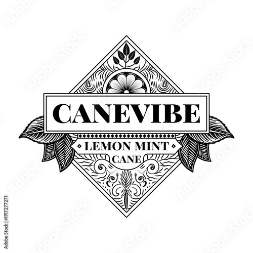 A vintage style illustration showing espresso beans

