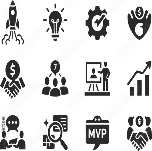 Symmetrical geometric shapes forming a balanced and professional design. Ideal for logos, icons, or structural backgrounds.