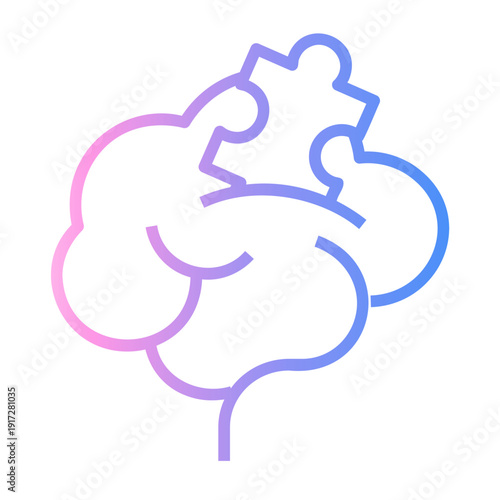 critical thinking Line Gradient Icon