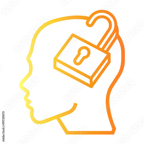 critical thinking Line Gradient Icon