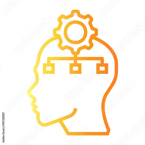 critical thinking Line Gradient Icon